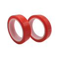 Red Liner Polyester Film Acrylic Adhesive Double Sided PET Tape